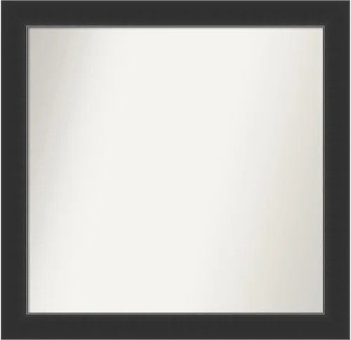 Vista 380 de Amanti Art Espejo personalizado, espejo de baño negro Astor, espejo de pared o espejo de tocador de baño sobre el fregadero (25 x 25 pulgadas)