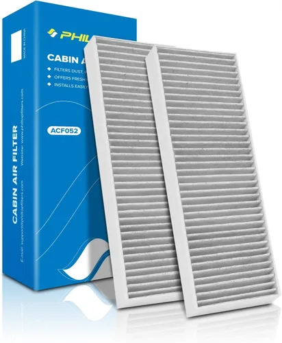 Vista 22 de PHILTOP Filtro de aire de cabina con carbón activado, compatible con CF10612 Smart Fortwo 2008, 2009, 2010, 2011, 2012, 2013, 2014, 2015-2018, Smart