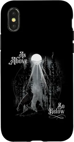 Vista 5 de Funda para iPhone 16 para hombre como arriba tan abajo Wiccan Pagan Tree of Life Crow Cat Case