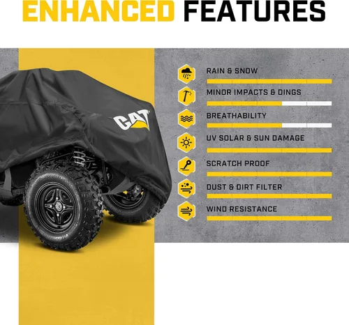 Vista 3 de CAT® MudShield Cubierta para ATV Impermeable de Servicio Pesado para Exteriores Vehículo Todo Terreno Accesorios para Vehículos de 4 Ruedas Cubierta