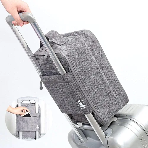 Vista 7 de Bolsa de zapatos para viajar, bolsa portátil y transpirable para botas de fútbol o zapatos de golf, bolsa de zapatos para gimnasio.