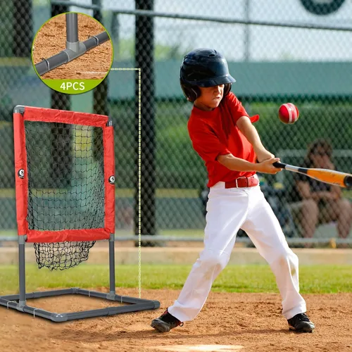 Vista 3 de Baseball Ball Strike Zone,Sangle Soppfy Pitching Net & Baseball Strike Zone Compatible with Softball Balls and Plastic Baseballs.Baseball Net Set Up