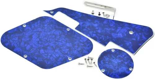 Vista 12 de KAISH Abalone Pearl LP - Placa trasera para guitarra con soporte de níquel de acero y tornillos de montaje para EE. UU