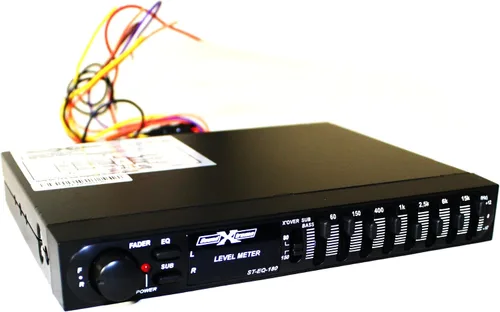 Vista 9 de Ecualizador gráfico estéreo pasivo de 7 bandas con control Fader ST-EQ-180