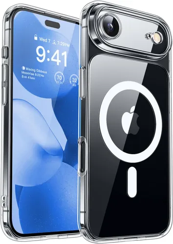 Vista 73 de CANSHN Funda magnética compatible con iPhone Air (6.5 pulgadas), mejorada [protección completa de la cámara] [compatible con Magsafe]