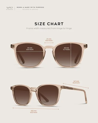 Vista 3 de WearMe Pro Gafas de sol rectangulares retro polarizadas para hombre