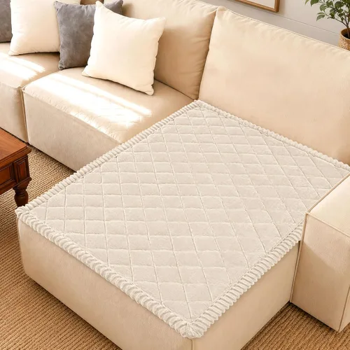 Vista 32 de Smiry Couch Cover for Dogs, Non Slip Washable Pet Sofa Protector for Large Dogs, Cats, Fuzzy Plush Sofa Covers Backrest & Armrest, Against Fur, Dirt