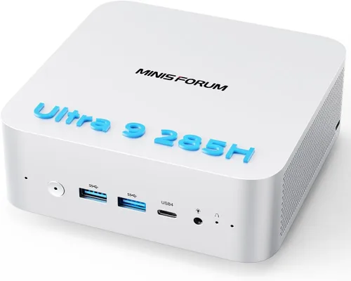 Vista 15 de MINISFORUM Mini PC M1 Plus Intel Core i5-12600H (12C/16T, hasta 4.5GHz), computadora de escritorio SSD DDR5 de 16 GB de 512 GB, salida triple