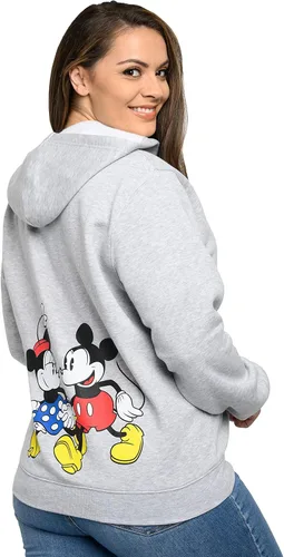 Vista 6 de Disney Sudadera con capucha para mujer con estampado de Mickey Minnie Mouse