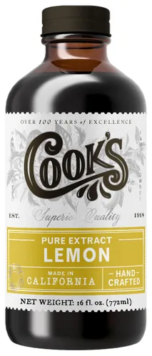 Vista 127 de Cook's, Sabor puro de vainilla sin alcohol, para cocinar, hornear, postres, extracto alternativo de vainilla de Madagascar sin alcohol, 8 onzas