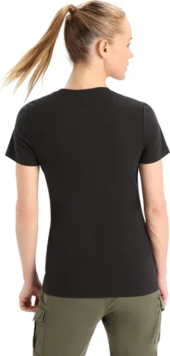 Vista 2 de icebreaker Women's Central Classic Short Sleeve T-Shirt, Merino Wool & Cotton Blend Tee for Everyday