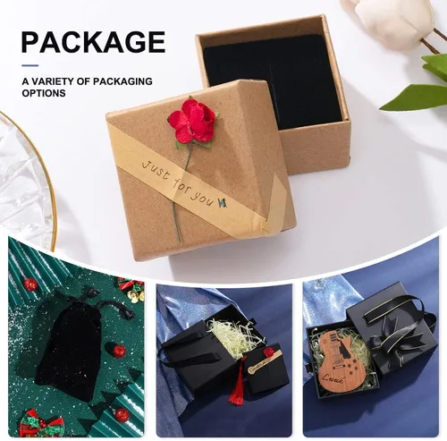 Vista 7 de Gemelos personalizados para hombre, acero inoxidable, fecha de nombre personalizada, para hombre, regalo de aniversario para el día del padre