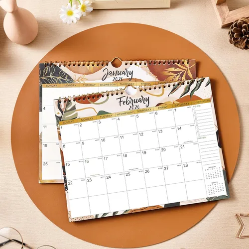 Vista 2 de Calendario de pared 2026 – 11 x 8.5 pulgadas, calendario 2026, calendario mensual de pared 2026 de enero de 2026 a diciembre de 2026, calendario