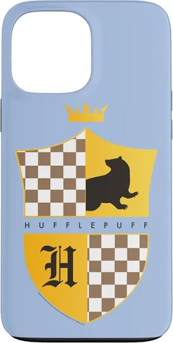Vista 24 de Harry Potter Hufflepuff Checkered Shield Crest Case for iPhone 17