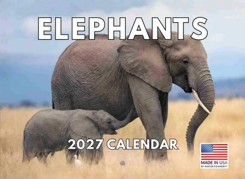 Vista 24 de Calendario mensual de pared de alpaca 2025 Fabricado en Estados Unidos