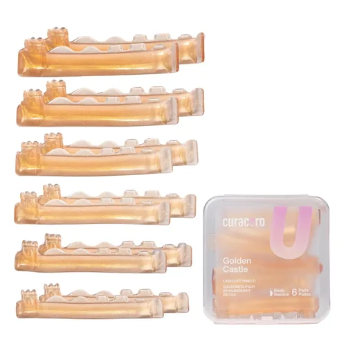 Vista 17 de Curacoro Lash Lift Shields, 10 Pcs/5 Sizes Reusable Silicone Rods Deseo azul