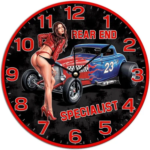 Vista 22 de ArogGeld Reloj de pared de Halloween para dormitorio, cuervo negro, vintage