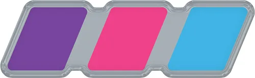 Vista 18 de Insignia tricolor - Compatible con Toy Taco, Tun y 4Run Negro con escala de grises TRI