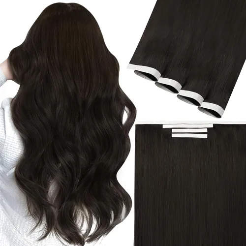 Vista 115 de Easyouth Extensión de cabello humano rubio con cola de caballo, extensiones de cabello humano rubio dorado con reflejos rubios, extensiones