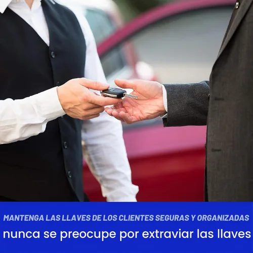 Vista 4 de EZ line Estuche para llaves enrollable, organizador de llaves enrollable, funda enrollable para llaves, vinilo flexible y duradero, 50 llaves