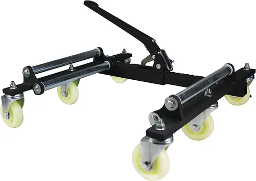 Vista 4 de Trailer Valet Carrito Resistente de 6 Ruedas para Remolques de Eje Tándem – Capacidad de 2,000 Libras por Rueda – Maniobra Suave para Casas