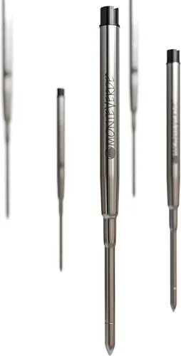 Vista 6 de Monteverde Recambio de bolígrafo de gel sin tapa para adaptarse a bolígrafos Sheaffer, punta fina, negro, 2 por paquete (S422BK)