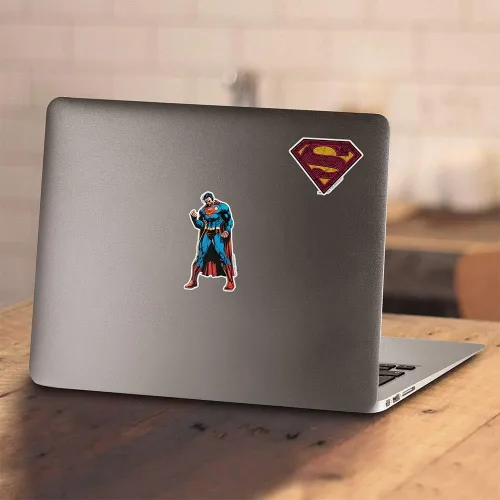 Vista 5 de Popfunk Camiseta y pegatinas de textura celta con logotipo de Superman S Shield