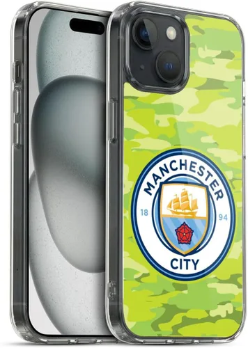 Vista 69 de Head Case Designs Funda de gel con licencia oficial del Manchester City Man City FC Blue Moon Badge Camou [protección de grado militar] compatible