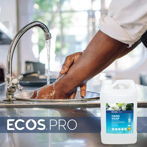 Vista 3 de ECOS PRO - Recambio de jabón de manos Hipoalergénico Fórmula fácilmente biodegradable Con vitamina E y antioxidantes Fabricado