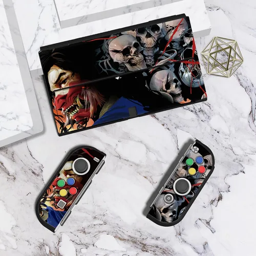 Vista 4 de PlayVital ZealProtect - Funda protectora suave para Nintendo Switch OLED, protector flexible Joycon Grip Cover para Nintendo Switch OLED