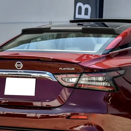 Vista 5 de Alerón de techo de ventana trasera de plástico ABS compatible con Nissan Máxima 2016-2023, 2017 2018 2019 2020 2021 2022 (negro mate)
