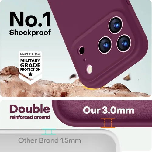 Vista 411 de LOVE 3000 Diseñada para Funda iPhone Air, Silicona Premium [Compatible con Magsafe][Forro de Microfibra Suave Anti-Rayones] Funda Protectora