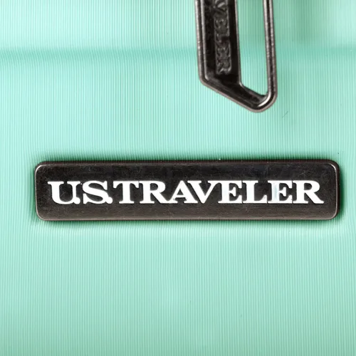 Vista 5 de U.S. Traveler Boren - Maleta de viaje de policarbonato resistente con 8 ruedas giratorias, asa de aluminio