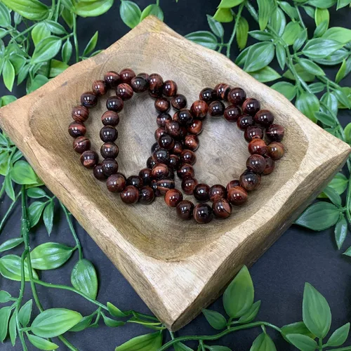 Vista 64 de Gem Avenue Handmade Round Bead Stretch Bracelet Unisex Natural Stone Beaded Jewelry for Men & Women, Elastic Wristband for Daily Wear