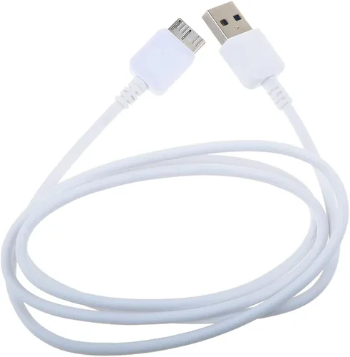 Vista 4 de Cable de datos USB 3.0 blanco compatible con Samsung M3 1 TB 2.5" disco duro externo