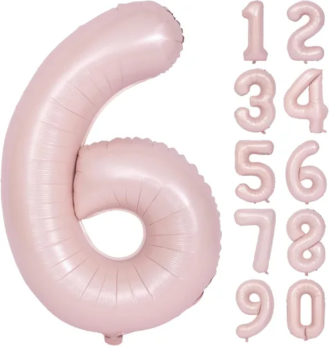 Vista 76 de Globos de 40 pulgadas con números de caramelo, papel de aluminio de helio, globos de látex de Mylar para fiesta de cumpleaños, decoración digital 0