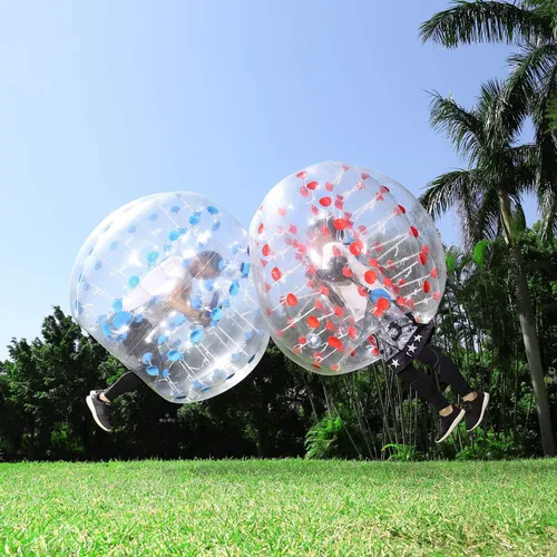 Vista 9 de Pelota inflable para adultos y niños, pelotas de fútbol de burbujas, juguete para patio de recreo, pelotas de hámster humano, bolas de zorb