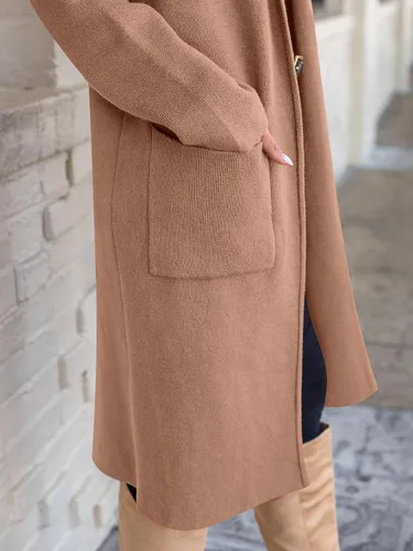 Vista 7 de ANRABESS - Cárdigan largo para mujer, suéter de tamaño extragrande con parte frontal abierta, abrigo de punto 2024, prendas de moda de otoño