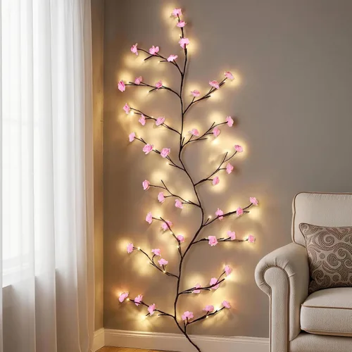 Vista 8 de Enchanted 9.5ft 160LED Willow Vine Luces con control remoto 8 modos