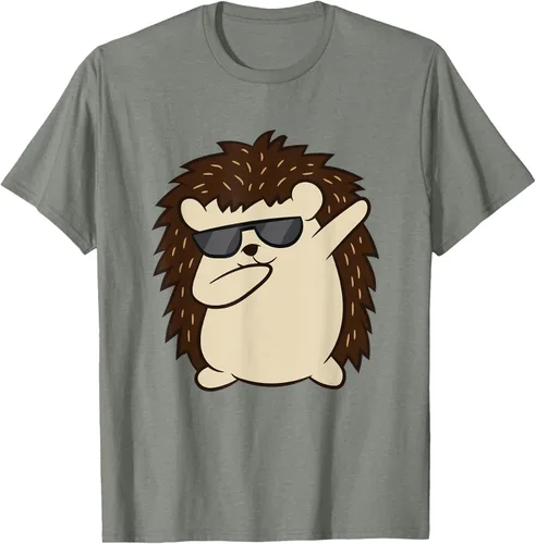 Vista 35 de Dabbing Hedgehog Funny Hedgehog Camiseta S