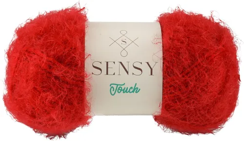 Vista 46 de Sensy Touch - Ovillo de lana, 3.5 onzas, 268 yardas, calibre 3 claro (blanco)