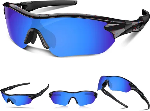 Vista 16 de Gafas de sol deportivas polarizadas para hombres y mujeres, jóvenes, béisbol, correr, pesca, tenis, golf, ciclismo, conducción, motor TAC UV400 TR90