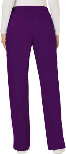 Vista 2 de Workwear Revolution WW120 - Pantalones quirúrgicos elásticos y suaves con cordón ajustable para mujer