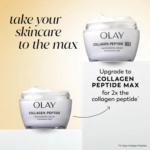 Vista 11 de Olay Regenerista Péptido de colágeno 24 Hidratante de cara con vitamina B3, Fragancia Gratis, 1.7 oz + Látigo Rostro Hidratante Viaje