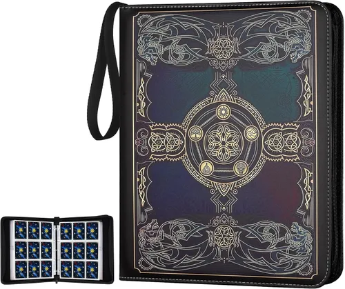 Vista 32 de GERMUN Carpeta de tarjetas coleccionables con 12 bolsillos, 720 bolsillos, carpeta de colección de tarjetas, carpeta de álbum de tarjetas para MTG