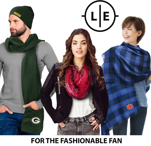 Vista 5 de Bufanda de manta a cuadros de la NFL - Bufanda de moda