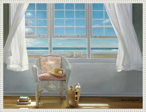 Vista 17 de Amanti Art Lienzo enmarcado para pared, 18 x 24 pulgadas, A Moments Peace, de Karen Hollingsworth, lienzo enmarcado para pared, obras de arte
