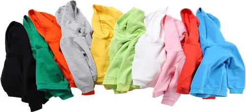 Vista 3 de Sudadera unisex con capucha para bebé y niña, sudadera casual con capucha para niñas pequeñas, ropa de otoño e invierno
