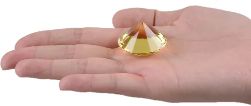 Vista 8 de LONGWIN Pisapapeles de diamante de cristal de 30 mm (1.2 pulgadas), gemas de pirata, piedra de nacimiento, decoraciones de mesa de Navidad, idea