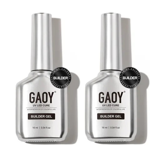 Vista 14 de GAOY - Gel de construcción para uñas, fortalecedor de uñas de 16ml en una botella, gel duro para extensión de uñas, esmalte de uñas de secado al UV